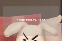 抖音舆情报告范文怎么写，抖音 舆情