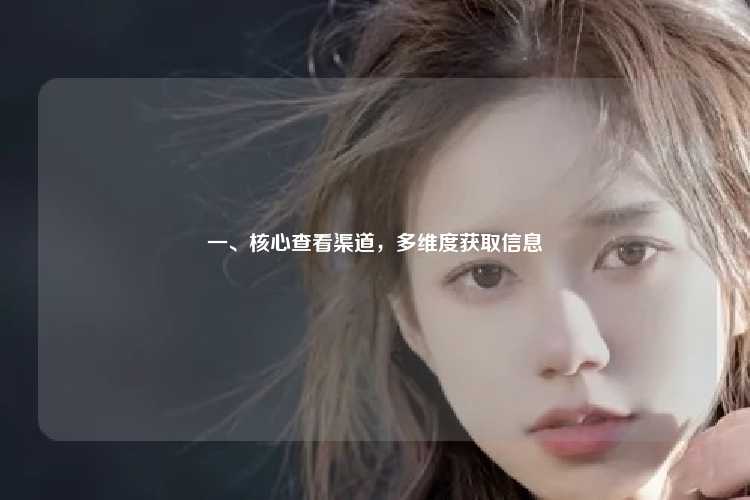 一、核心查看渠道，多维度获取信息