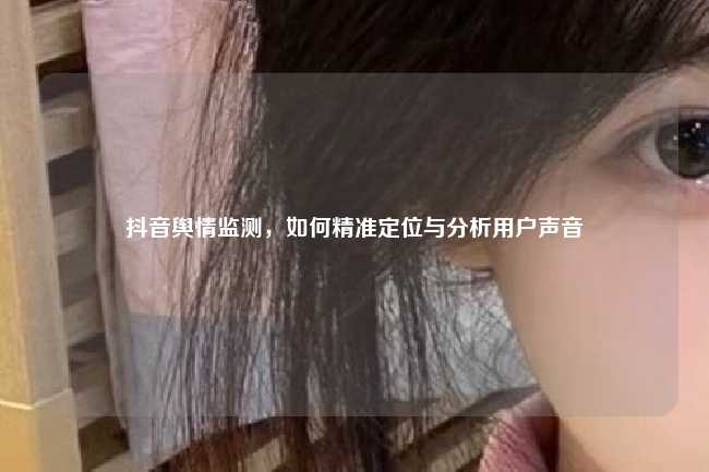 抖音舆情监测,如何精准定位与分析用户声音