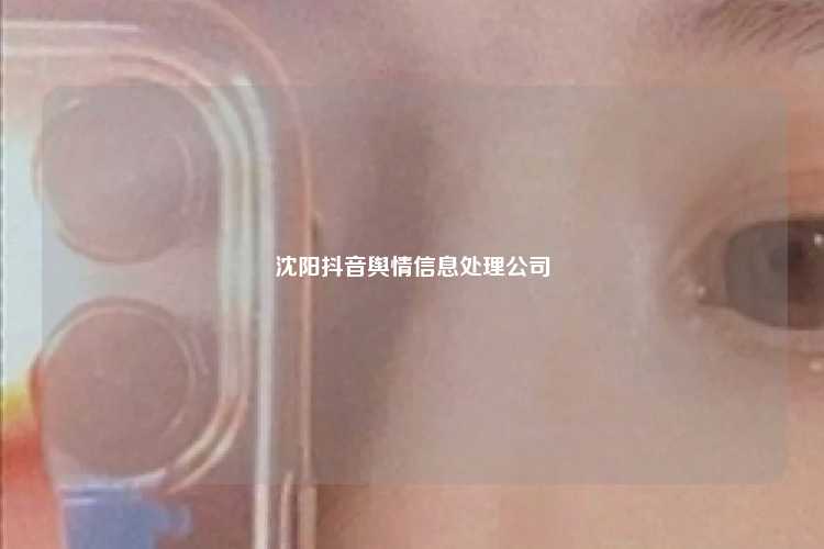 沈阳抖音舆情信息处理公司