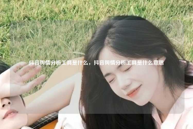 抖音舆情分析工具是什么,抖音舆情分析工具是什么意思